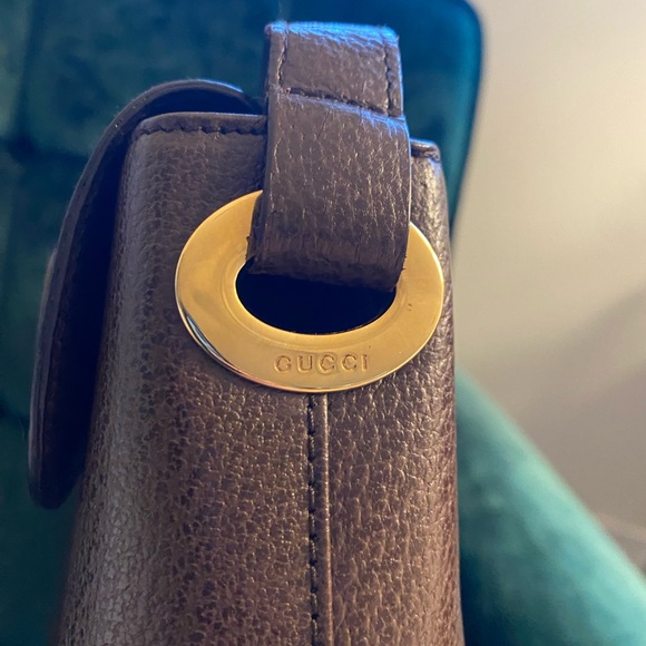 Gucci Brown Leather Vintage Box Style Purse - Picture 4 of 13